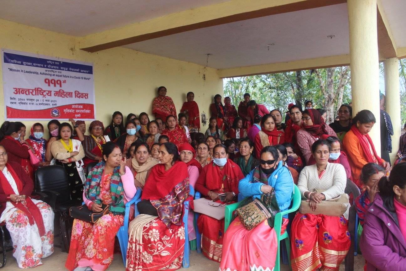 मुसिकोटमा पनि  मनाइयो अन्तर्राष्ट्रिय श्रमिक महिला दिवस