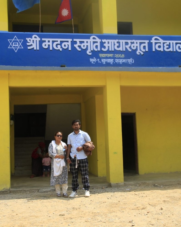 दलित बस्तीमै सञ्चालित नमुना सरकारी विद्यालय 