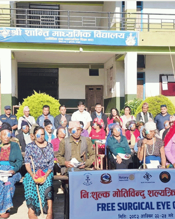 जैमिनी नगरपालिकामा स्वास्थ्य शिविरबाट एक हजार ३७५ लाभान्वित