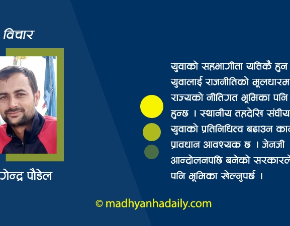 युवालाई नीतिगत रूपमै समेट्नुपर्छ