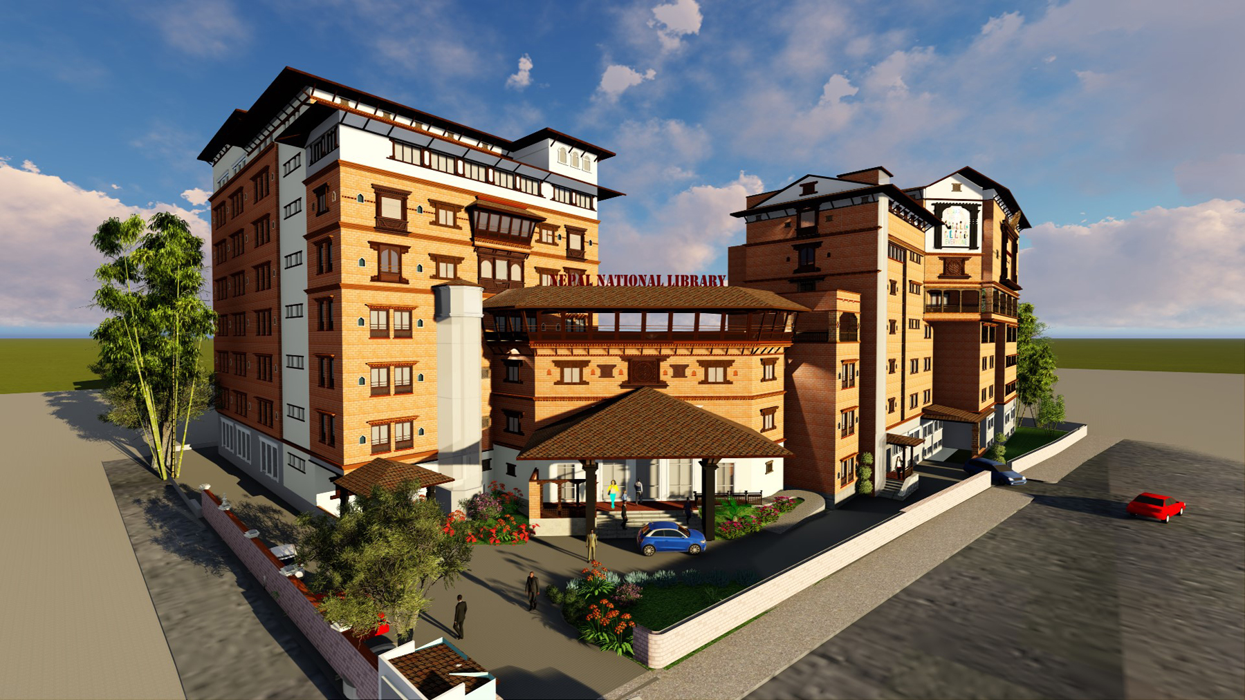 नेपाल राष्ट्रिय पुस्तकालयको प्रस्तावित भवन