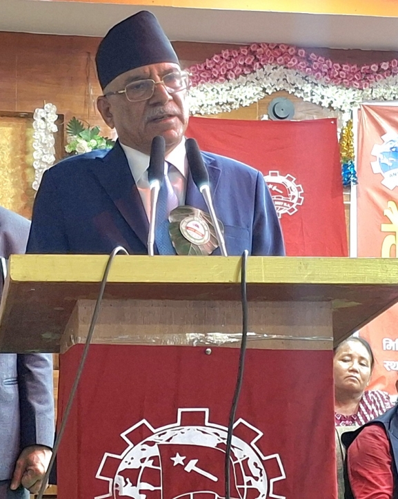 समाजवादी व्यवस्थामा मात्र मजदुरका समस्या समाधान हुनेछन् : अध्यक्ष दाहाल