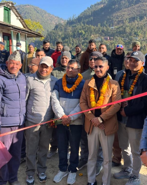 दम्ती, धाइरे, अधेँरी सडकखण्डको शिलान्यास