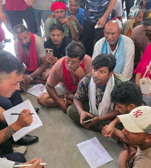 मिटरब्याज पीडितले पत्याएनन् गृहमन्त्री, माग पूरा नहुँदासम्म ‘न्याय मार्च’ नरोक्ने