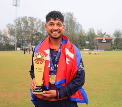 एउटै खेलमा सन्दीपको नाममा तीन उपलब्धि