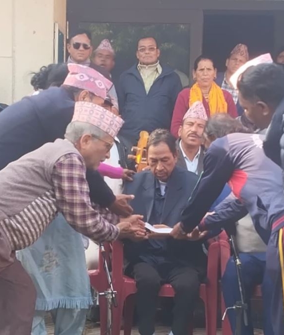 मिर्गौला पीडित वि.कलाई इन्द्रेणीको सहयोग