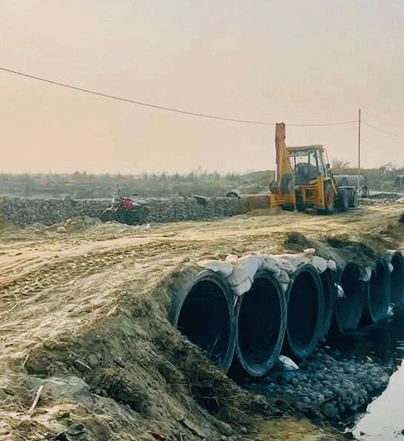 कमला नदीमा अस्थायी ‘डाइभर्सन’