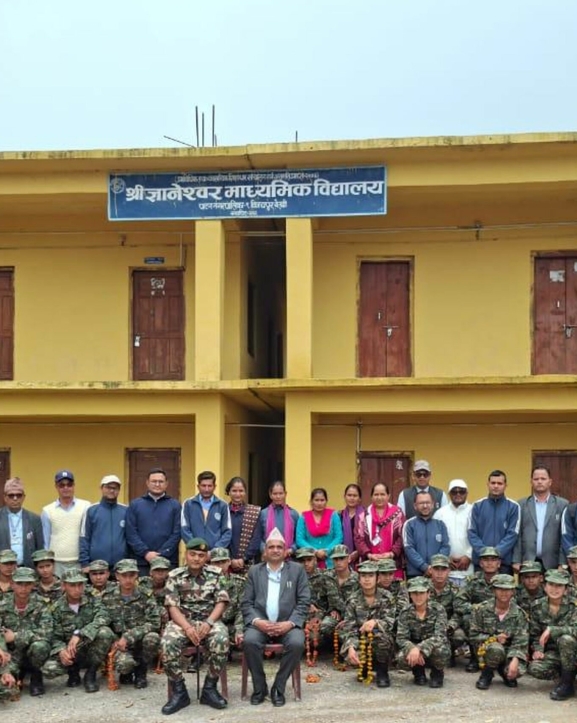बैतडीका दुई विद्यालयमा नेपाली सेनाको एनसिसी तालिम 