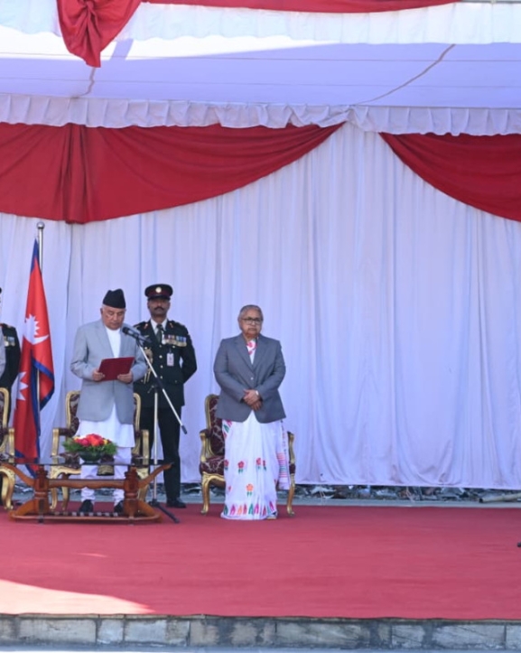 मधेश प्रदेश प्रमुख कर्णले लिए शपथ