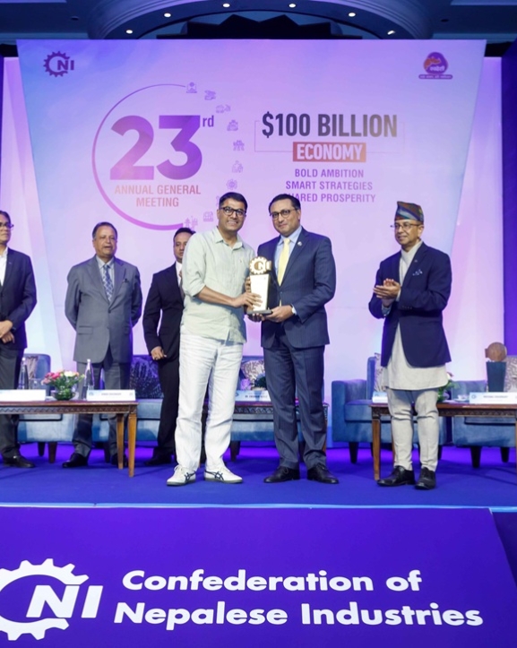 लिटमस इन्डस्ट्रिज भारततर्फ सबैभन्दा बढी निकासी गर्ने उद्योगका रूपमा सम्मानित