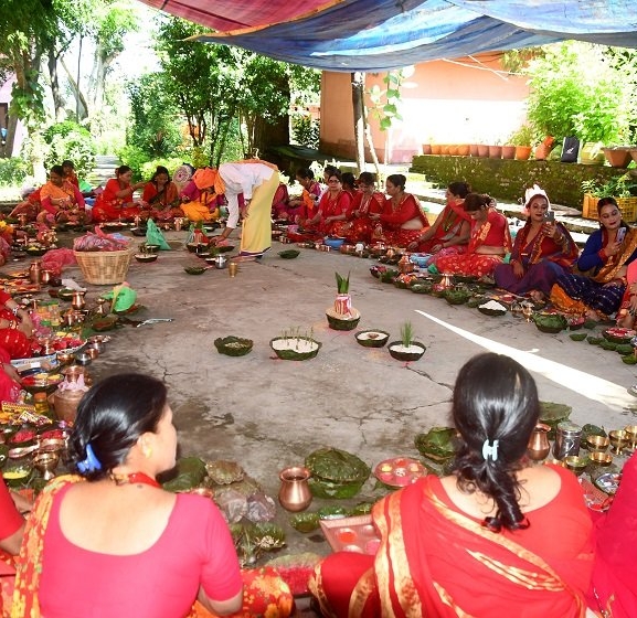 अरुन्धतीसहित सप्तऋषिको पूजा गरेर बिदा गरियो तीज