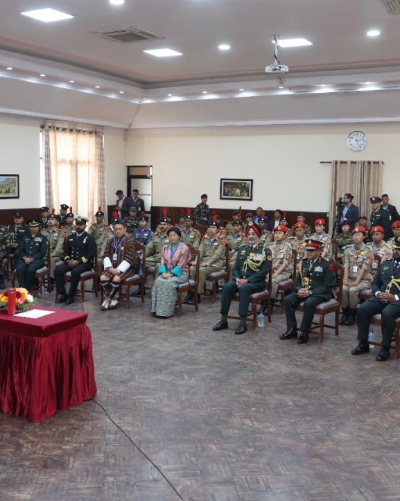 प्रधानमन्त्रीसँग भारत, भूटान र माल्दिभ्सका एनसिसी भ्रमण दलका प्रतिनिधिको शिष्टाचार भेट