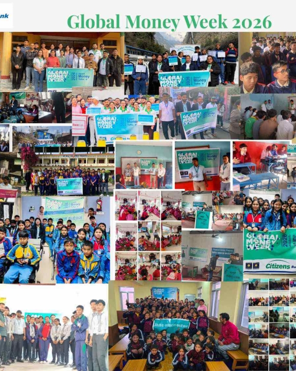 सिटिजन्स बैंकद्वारा ग्लोबल मनी विकको अवसरमा सातवटै प्रदेशमा वित्तीय साक्षरताका कार्यक्रम