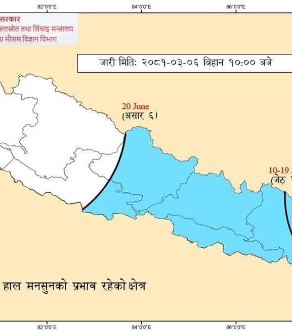 लुम्बिनी प्रदेशमा भित्रियो मनसुन