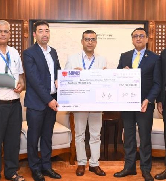 कर्मचारी सञ्चय कोषद्वारा बाढीपीडितका लागि दुई करोड ५० लाख सहयोग