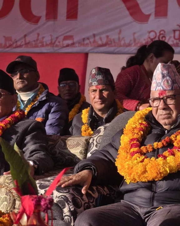 रुकुममा नेकपाको शक्ति प्रदर्शन, रुकुमपूर्वबाट चुनाव लड्दै प्रचण्ड