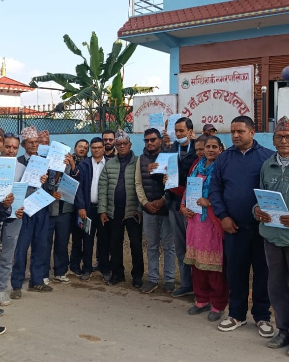 सन्धिखर्कमा वडा तहमै योजना सम्झौता सुरु