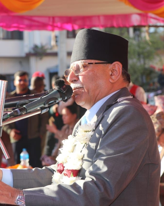 राष्ट्र बचाउन जनताको राष्ट्रिय एकता आवश्यक : प्रचण्ड