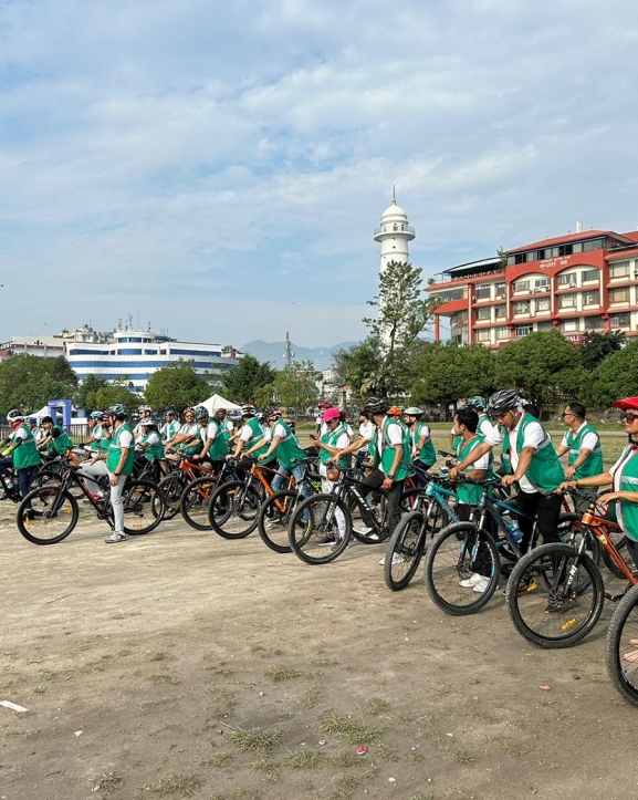 आइजीआई प्रुडेन्सियल इन्स्योरेन्सले गर्‍यो वृक्षारोपण र साइकल र्‍याली