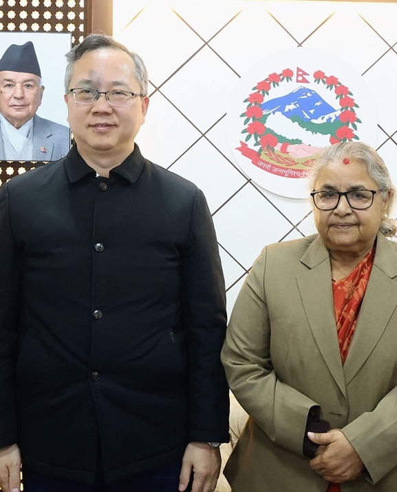 प्रधानमन्त्रीसँग चिनियाँ राजदूतको शिष्टाचार भेट