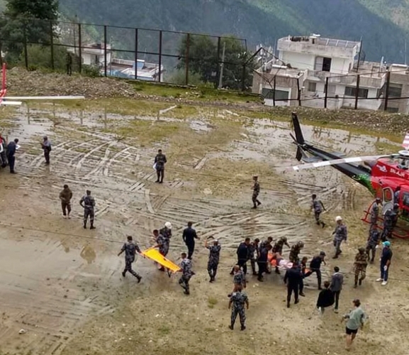 बाढी प्रभावितका लागि प्रवासी नेपाली सम्पर्क विभाग साउदीद्वारा १० लाख २५ हजार सहयोग