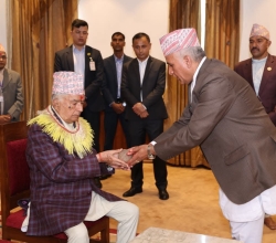 राष्ट्रपतिबाट बडादसैंको टीका ग्रहण