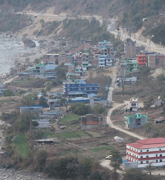 लामाखेतमा धमाधम नदी नियन्त्रणको काम हुँदै