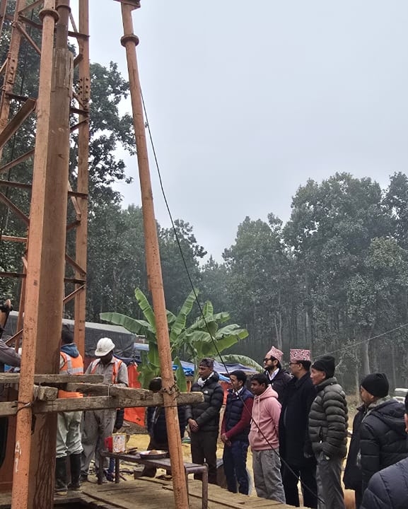 लहानमा अलपत्र खानेपानी आयोजनाको काम पुनः सञ्चालन