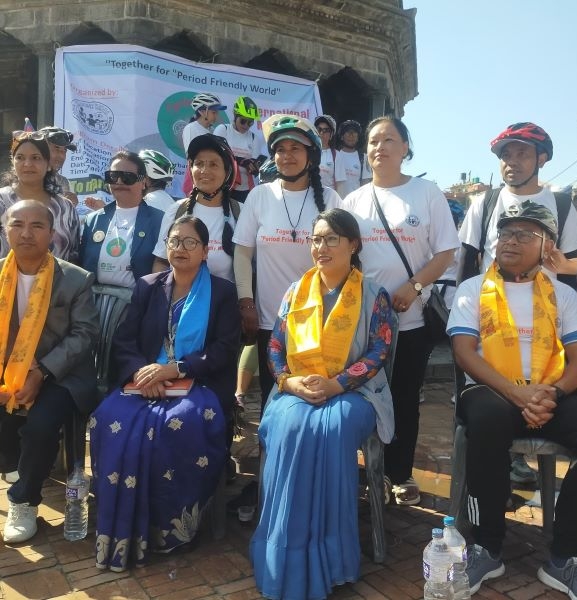 महिनावारी स्वच्छता दिवसमा एक्स–पोज नेपालले गर्‍यो साइकल र्‍याली