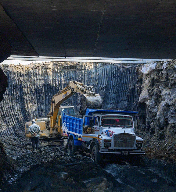 साँगा क्षेत्रमा अन्डरपास निर्माणले तीव्रता पाउँदै