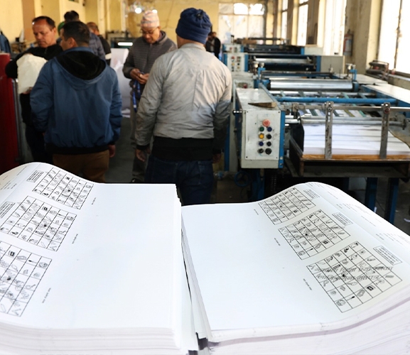 मतपत्र छपाइ सकियो