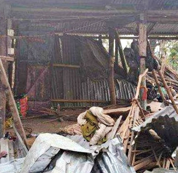 उदयपुरमा जंगली हात्ती गाउँ पस्दा १२ घरधुरीमा क्षति