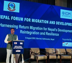 नेपाली युवा विदेश मात्रै गएका छैनन्, फर्किएका पनि छन् : श्रममन्त्री भण्डारी