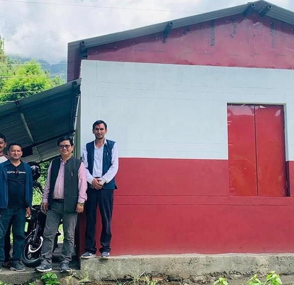 ४५ चेपाङ परिवारलाई घर हस्तान्तरण