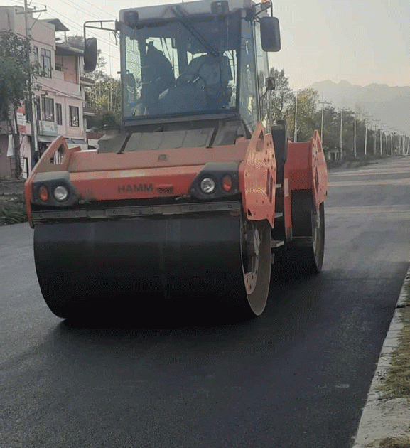 पोखरा–मुग्लिन सडक : पश्चिम खण्डको १८ किलोमिटर कालोपत्र सम्पन्न