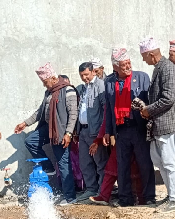 हाँडेकोट बृहत् खानेपानी आयोजनाको ९० प्रतिशत काम सम्पन्न