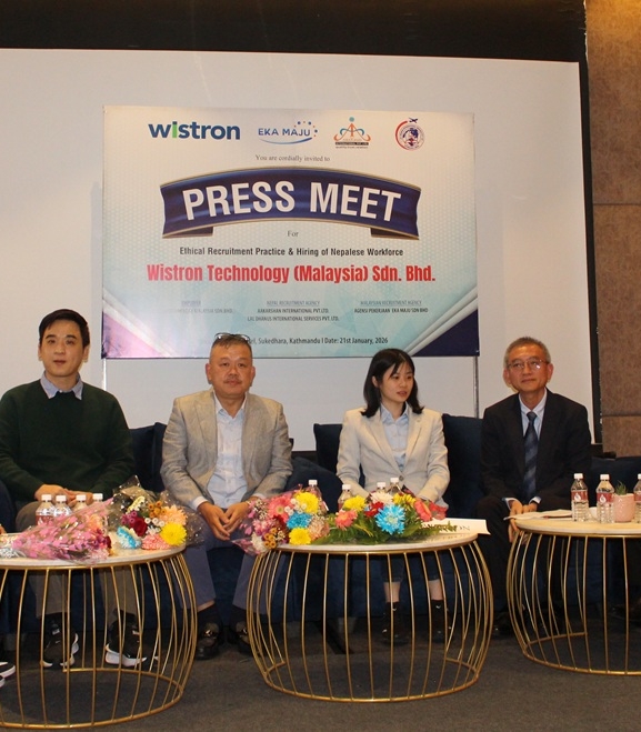 आकर्षण र लाल धनुषले शून्य लागतमा मलेसियाको विस्ट्रोन टेक्नोलोजीमा ८ सय कामदार पठाउँदै