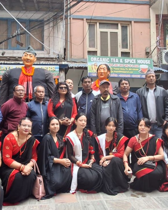 नेपाल संवत् ११४६ अवसरमा आयोजित भिन्तुना र्‍यालीमा वैदेशिक रोजगार व्यवसायी नेवा: समाजको सहभागिता