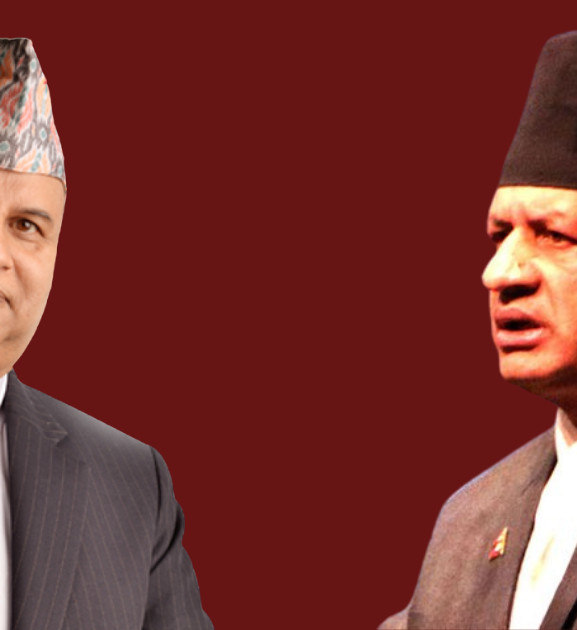 शंकर पोखरेलसँगै भोट माग्दै प्रदीप ज्ञवाली  