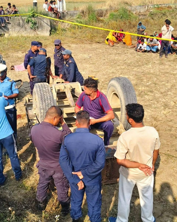 ट्याक्टर दुर्घटनामा एक जनाको मृत्यु