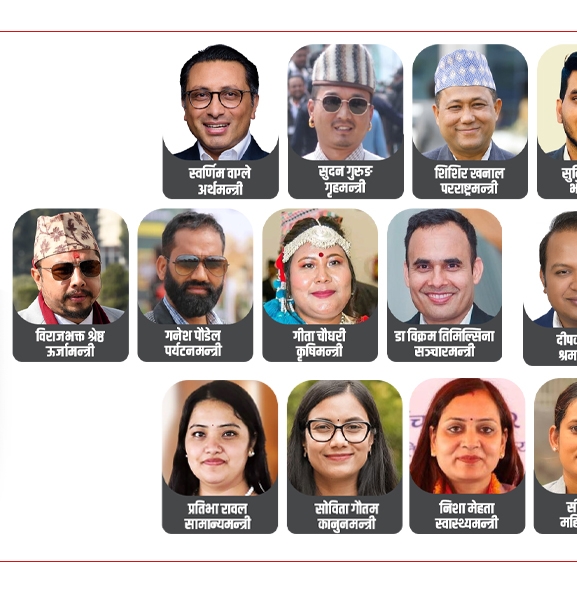 १५ सदस्यीय बालेन मन्त्रिपरिषद्‌ : दोस्रो वरीयतामा स्वर्णिम, तेस्रोमा सुधन