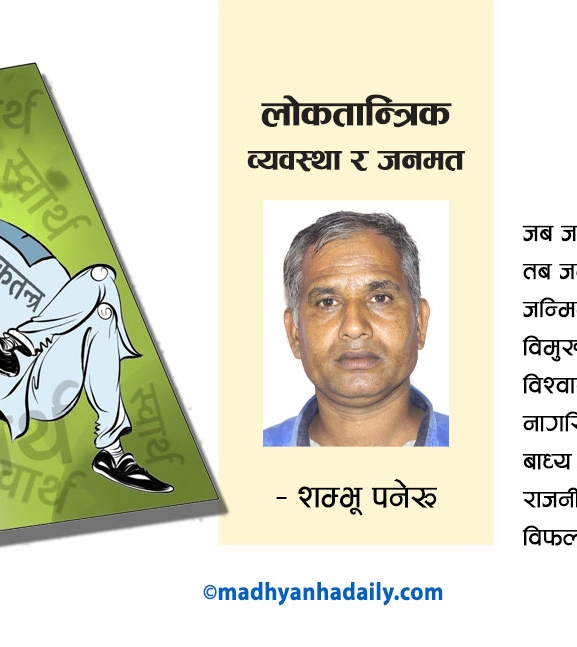 लोकतान्त्रिक व्यवस्था र जनमत