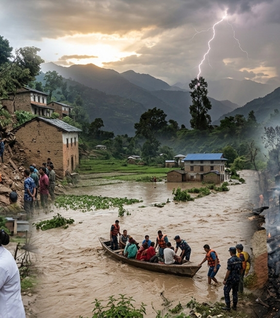 पछिल्लो २४ घण्टामा ३८ विपद्का घटनाः ३ जनाको मृत्यु, १ करोड १४ लाखभन्दा बढीको क्षति
