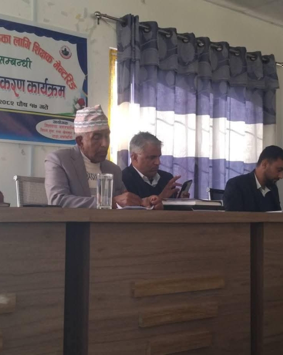 नवप्रवेशी शिक्षकहरूलाई शिक्षक मेन्टरसम्बन्धी अभिमुखीकरण