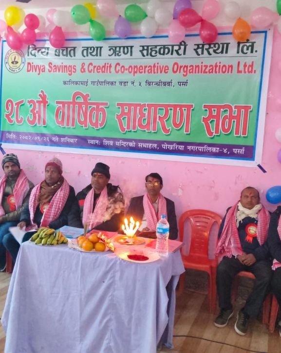 दिव्य बचत तथा ऋण सहकारीको २८औं वार्षिक सधारण सभा सम्पन्न