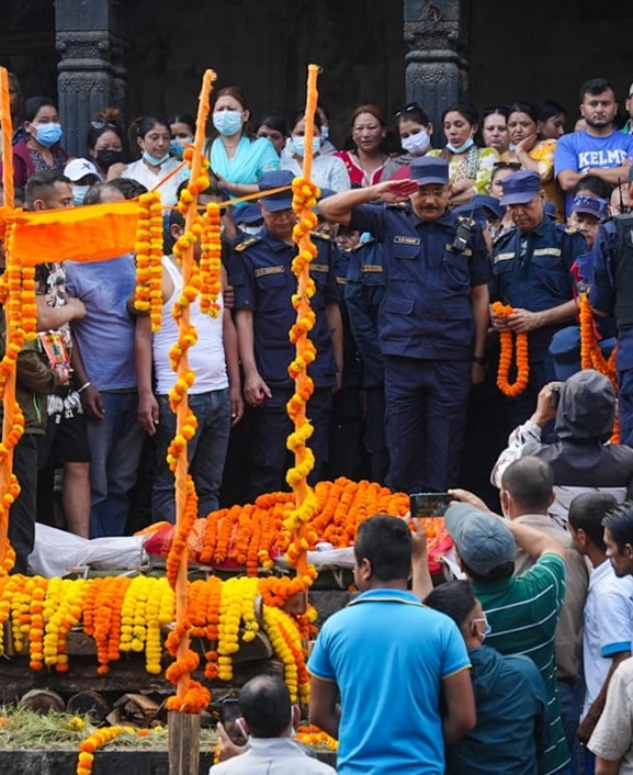 आन्दोलनमा ज्यान गुमाएकाहरुको पशुपति आर्यघाटमा अन्त्येष्टि