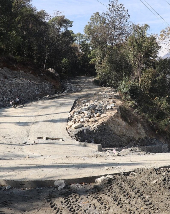 लक्ष्यभन्दा पाँच महिनाअघि नै सडक स्तरोन्नति सम्पन्न