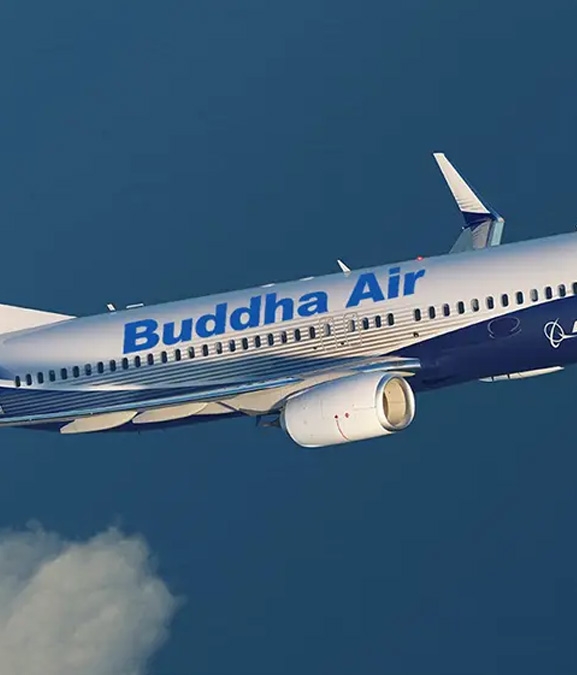 बुद्ध एयरको जहाजमा चरा ठोक्किँयो  