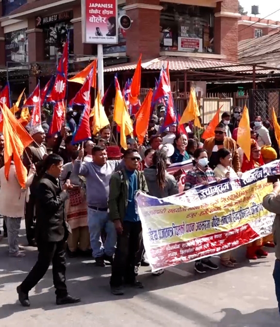 दुर्गा प्रसाईंको रिहाइको माग गर्दै मोटरसाइकल र्‍याली