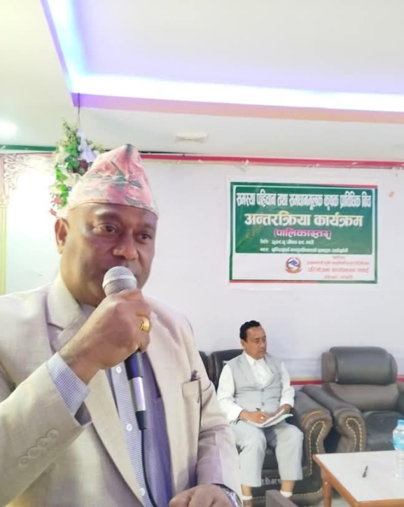 व्यावसायिक किसानलाई सन्धिखर्क नगरपालिकाले अनुदान दिने